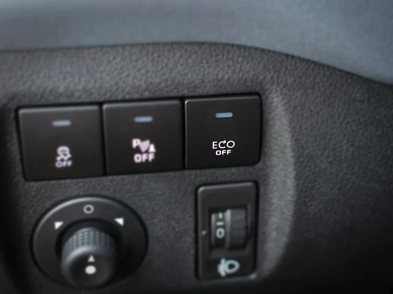 Dashboardknop om het start-stopsysteem van een Citroën Berlingo uit en aan te zetten