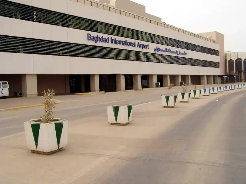 Terminal van het internationale vliegveld van Bagdad