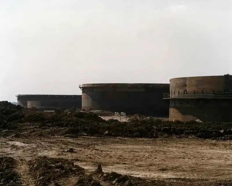 Opslagtanks bij een locatie van de Strategic Petroleum Reserve in de Verenigde Staten