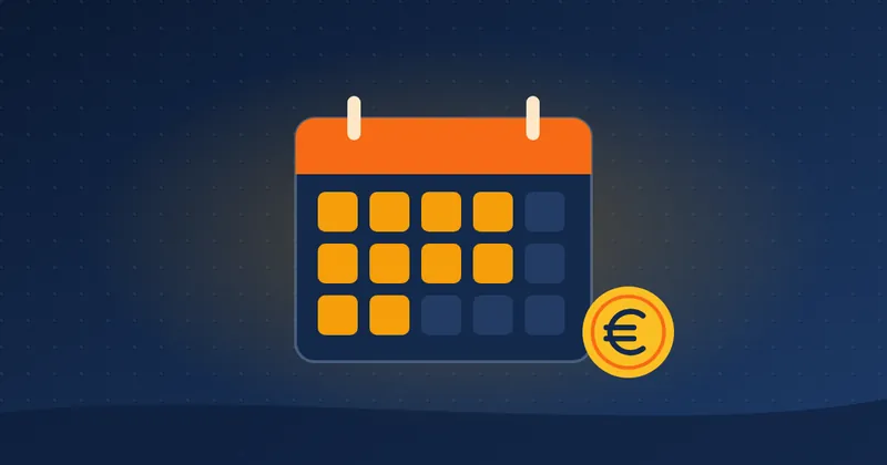 Illustratie: kalender met gereden kilometers