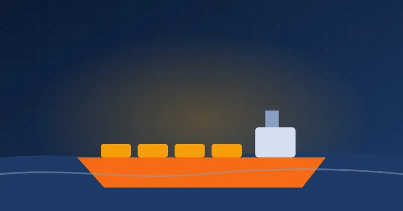 Illustratie: olietanker op zee